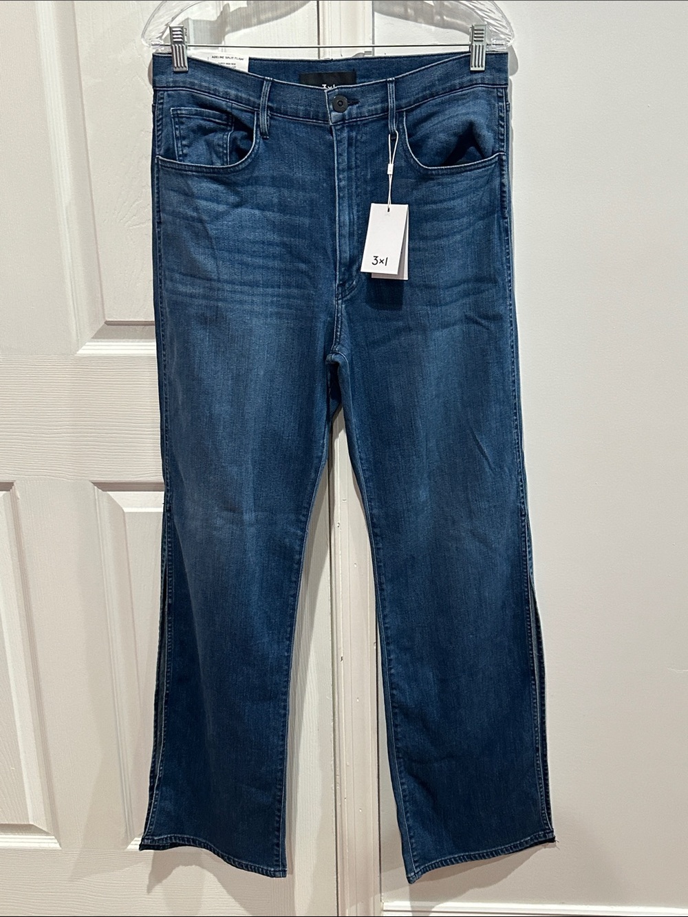 3X1 Adeline Split Flare High Rise Jeans Size Size 31 - Picture 3 of 15